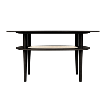 Together Smooth Square coffee table 100x100 cm - Black oak - Umage