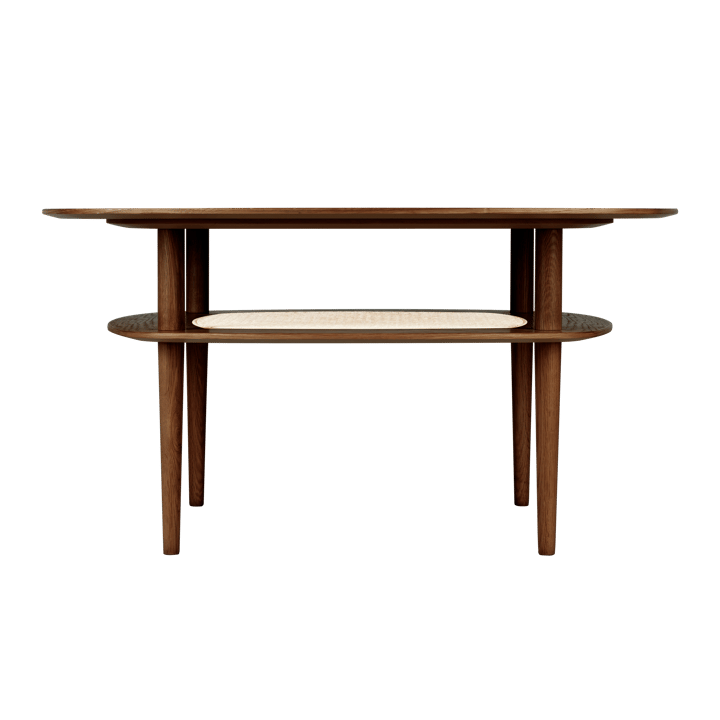 Together Smooth Square coffee table 100x100 cm - Dark oak - Umage