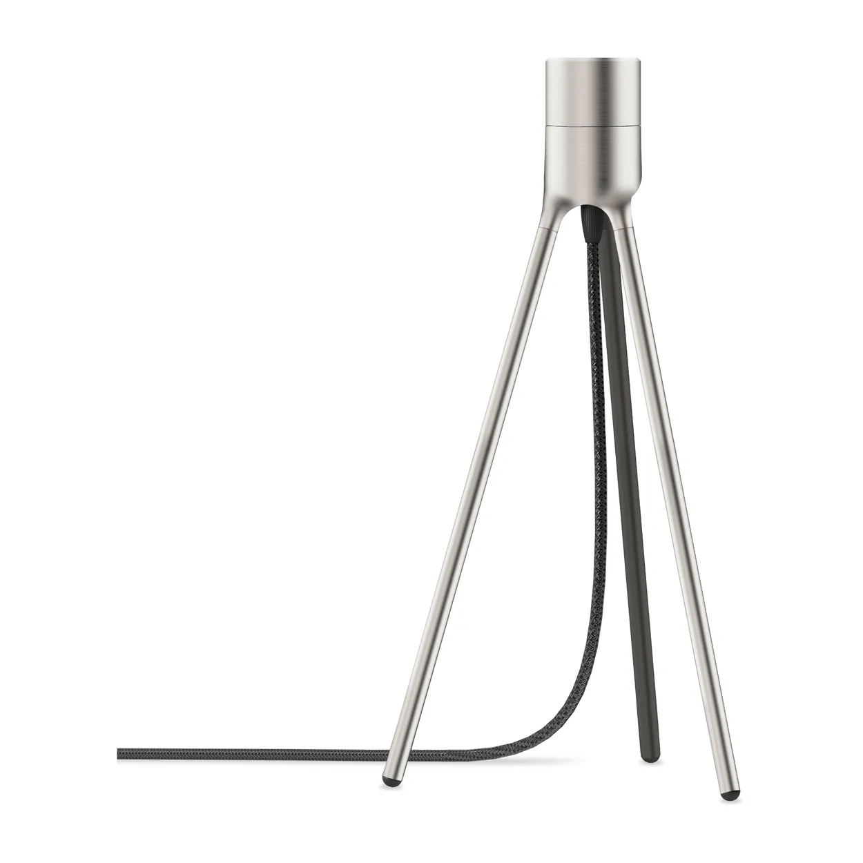 Umage Tripod lamp stand table Brushed steel | Scandinavian Design | Lamp bases | Silver-coloured