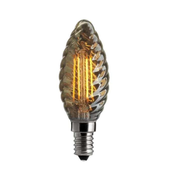 Unison E14 LED Candle Bulb 5 W 9,7 cm | Scandinavian Design | Light bulbs | Grey