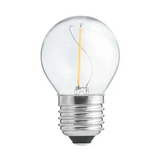 Unison E27 LED filament globe 1 W 7,8 cm | Scandinavian Design | Light bulbs | Transparent