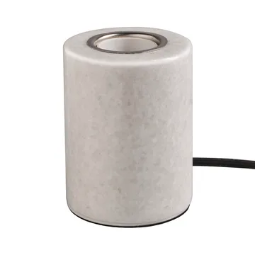 Marble lamp base - White gloss, Ø8x10.5 cm - Unison