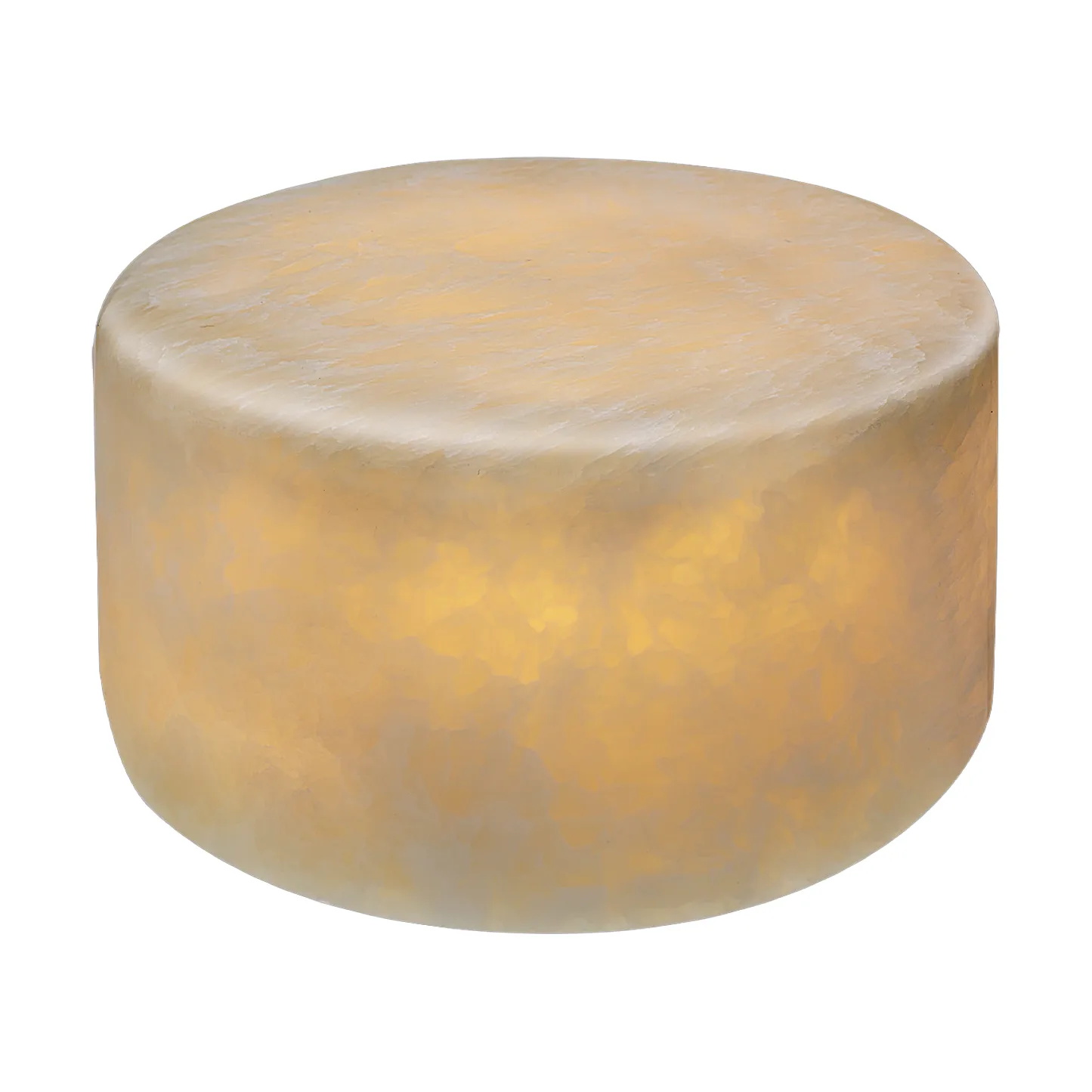 Marble table candle, Beige silk matte, Ø8x4 cm Unison