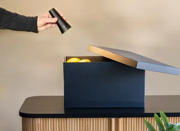 No Cable rechargeable desk lamp - Black, Ø11.7x34.8 cm - Unison