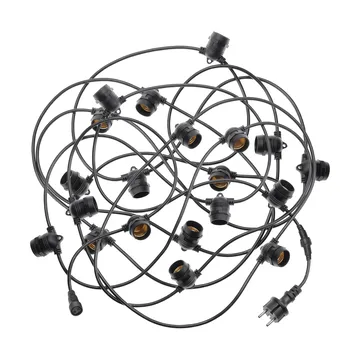 Outdoor connectable string lights - Black, 10 m - Unison