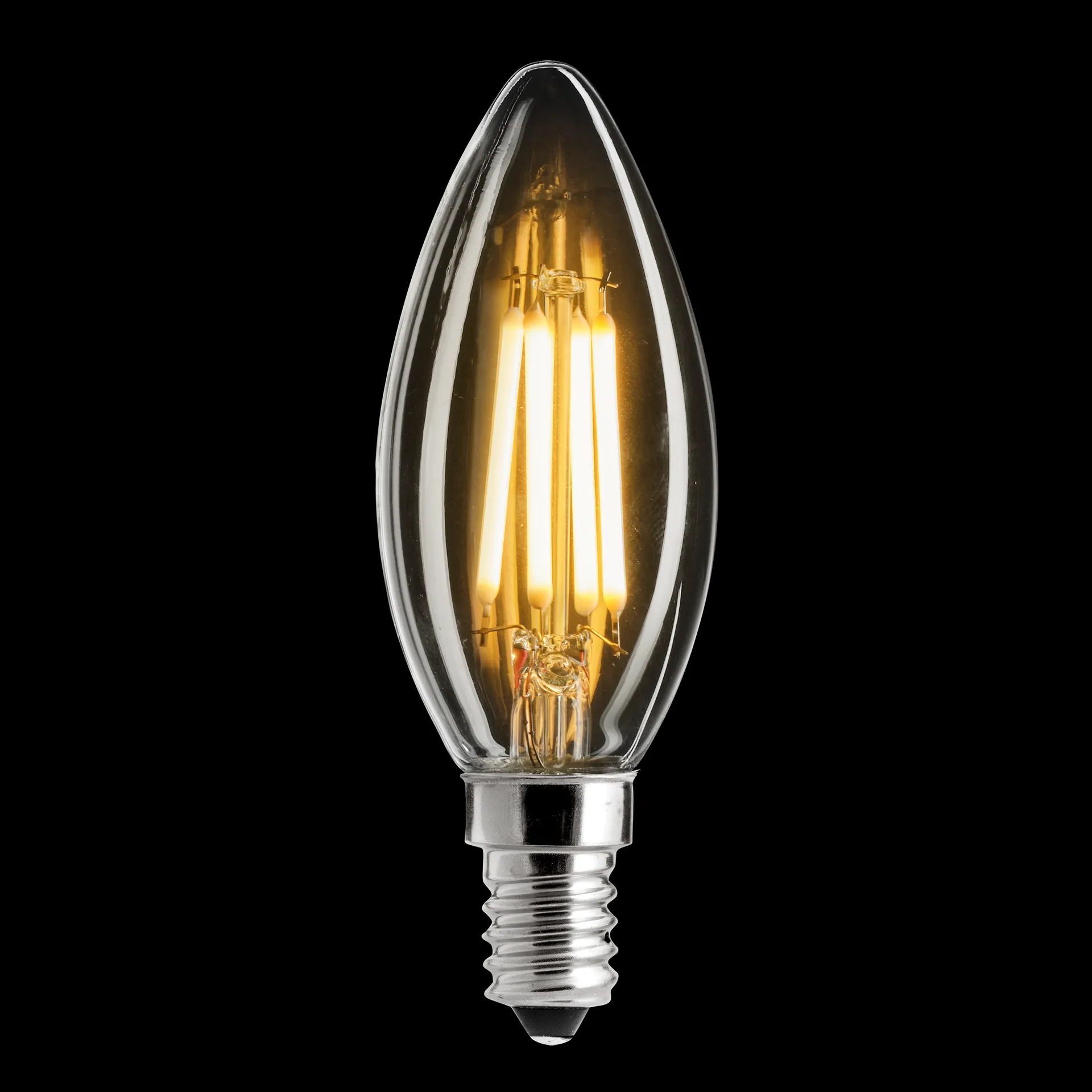 Uni-white taper candle clear dimmable light source E14, 2700K 300lm 4W Unison