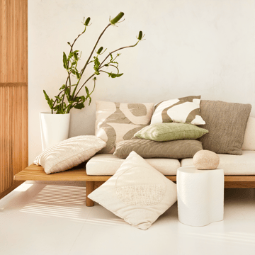Aeolus cushion 50x50 cm - Off white - URBAN NATURE CULTURE