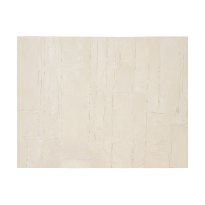 Artisan painting 120x155 cm, White URBAN NATURE CULTURE