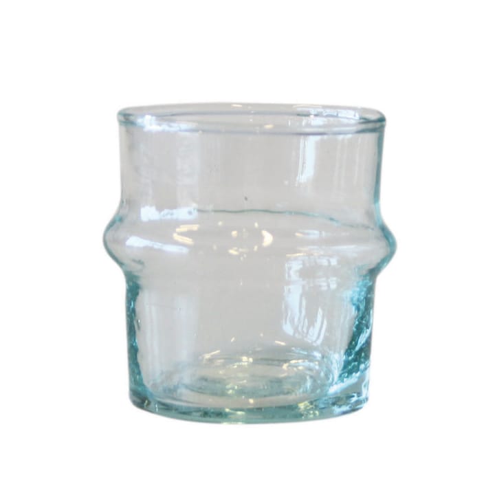 Candle holder recycled glass Ø 6 cm - Clear-green - URBAN NATURE CULTURE