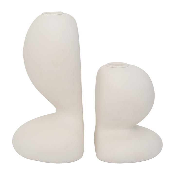Chou candle holder 2 pieces - White - URBAN NATURE CULTURE