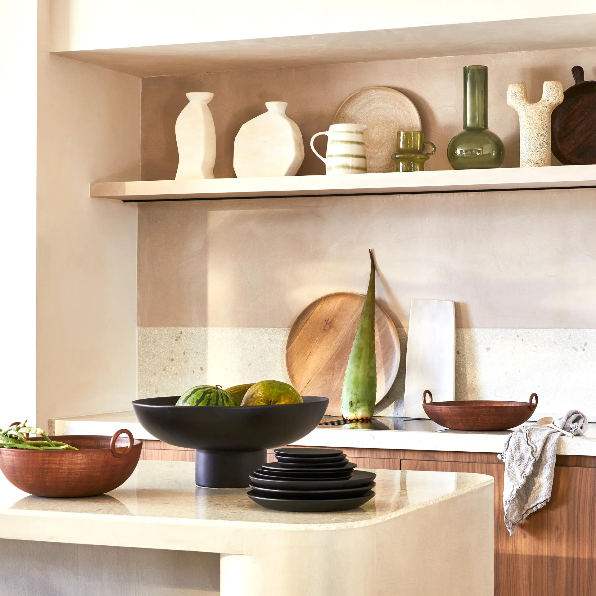 Colorato lightholder Ø14 cm, Moss stone URBAN NATURE CULTURE