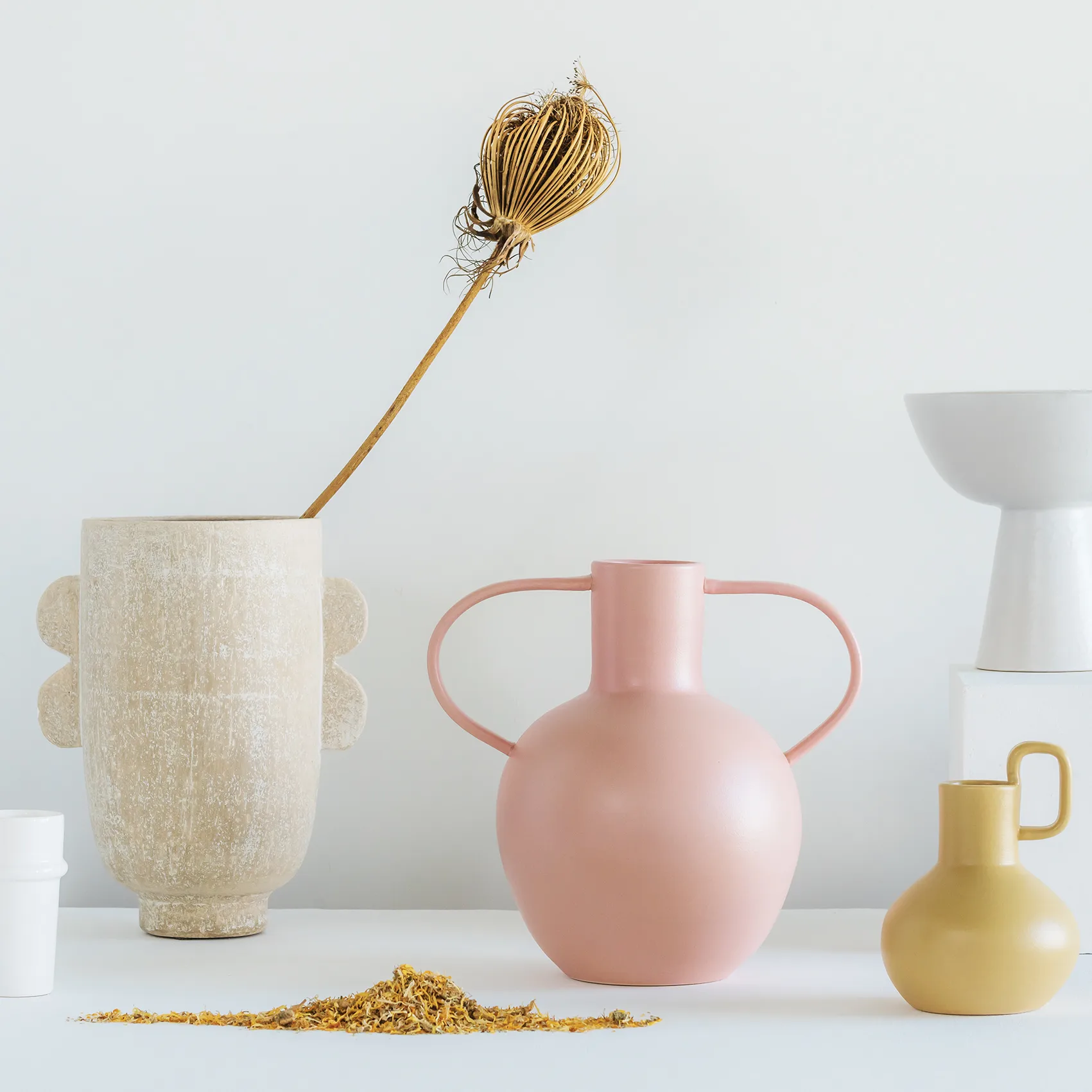 Darius vase 30 cm, beige URBAN NATURE CULTURE