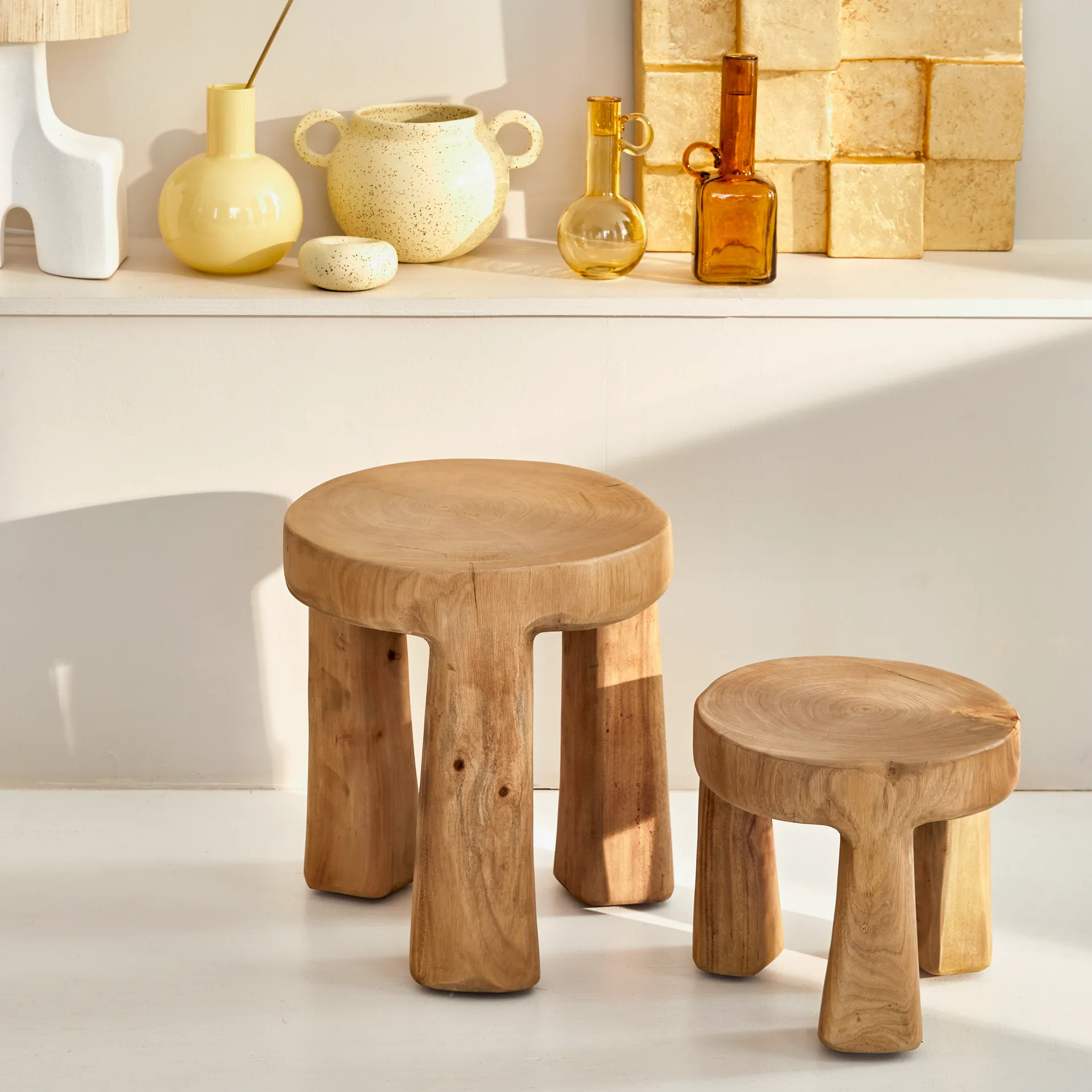 Donna stool Ø27x25 cm, Natural URBAN NATURE CULTURE