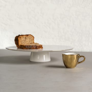 Good morning cake saucer Ø29 cm - White-gold - URBAN NATURE CULTURE