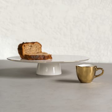 Good Morning cake saucer Ø29 cm - White-gold - URBAN NATURE CULTURE