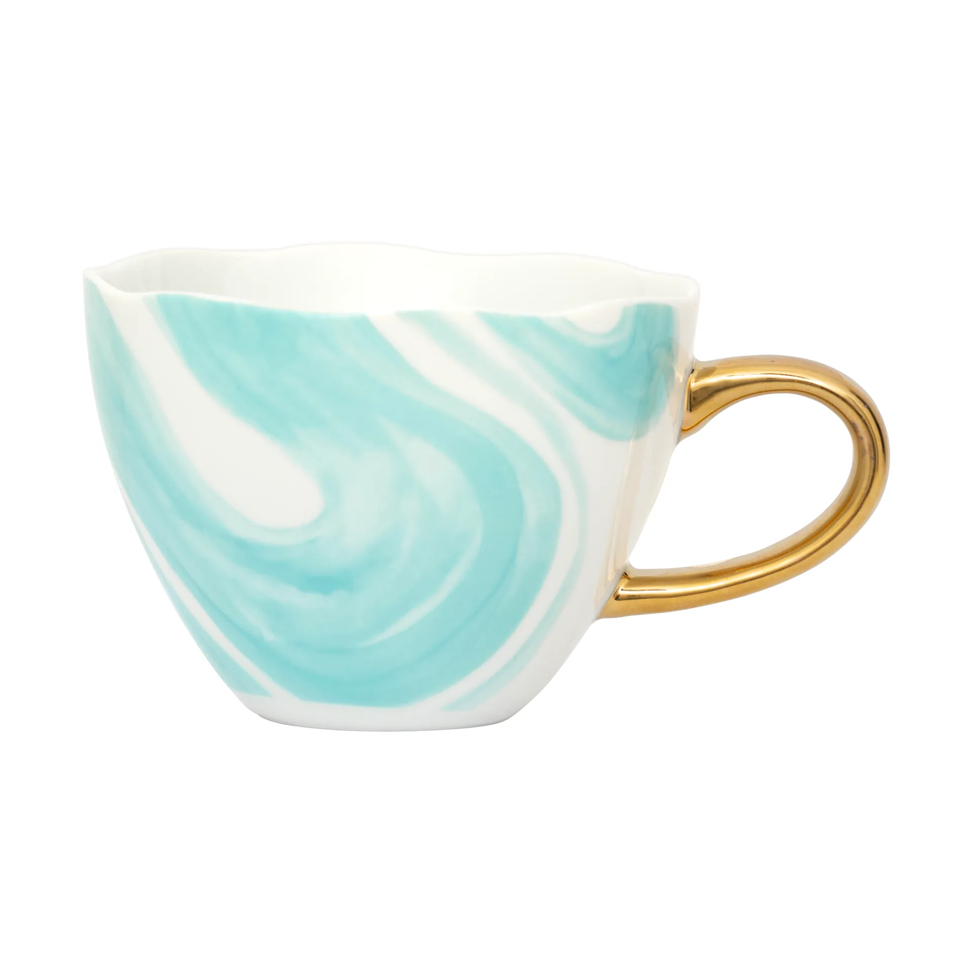 Good Morning cappuccino mug 30 cl, Valuri emerald green URBAN NATURE CULTURE