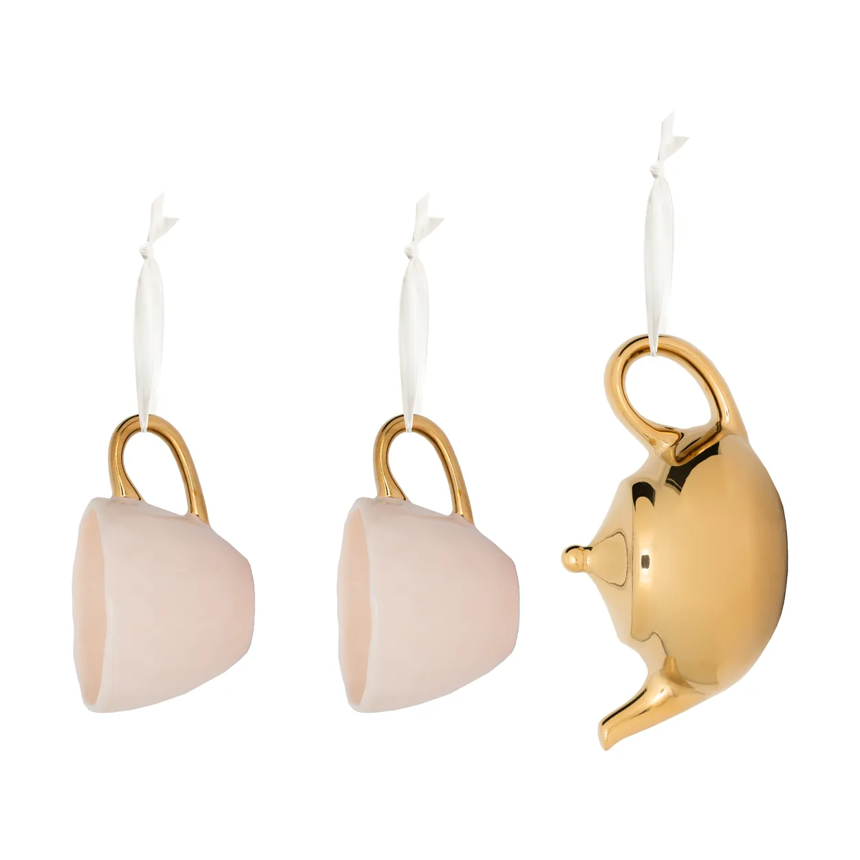 URBAN NATURE CULTURE Good Morning Christmas tree decoration 3 pieces Pink-gold