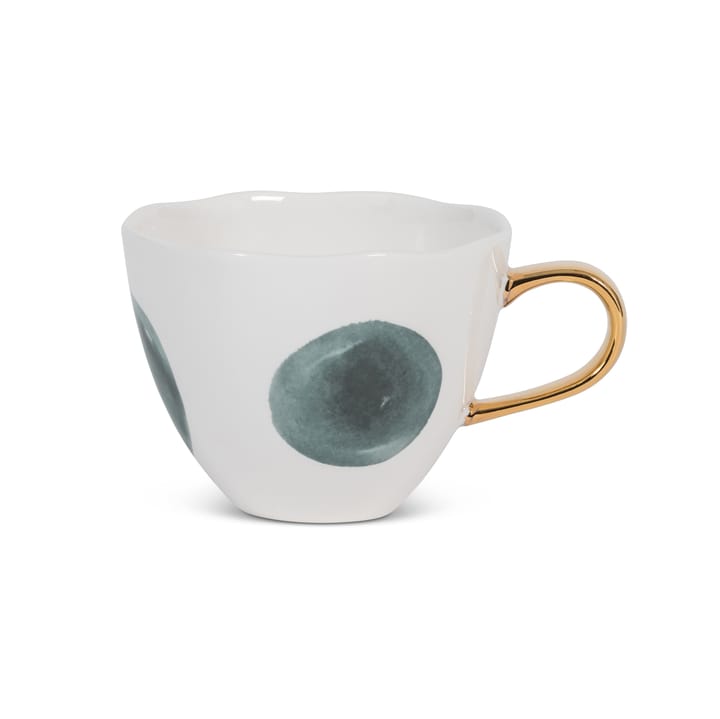 Good Morning mug cappuccino 30 cl white - big dots - URBAN NATURE CULTURE