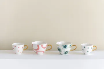 Good Morning mug cappuccino 30 cl white - Happiness - URBAN NATURE CULTURE