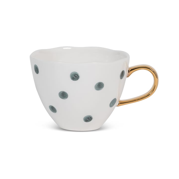 Good Morning mug cappuccino 30 cl white - small dots - URBAN NATURE CULTURE