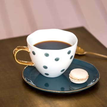 Good Morning mug cappuccino 30 cl white - small dots - URBAN NATURE CULTURE