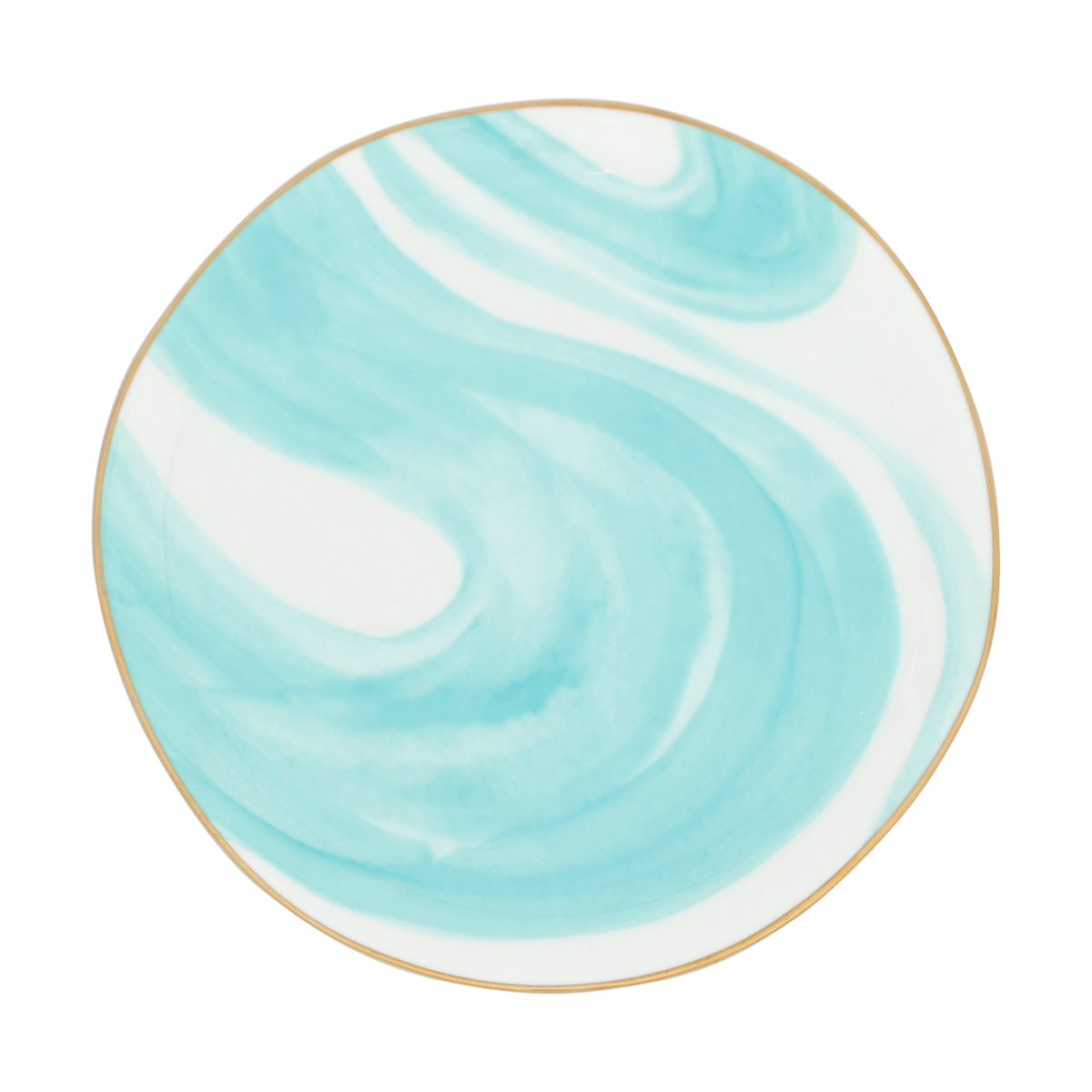 URBAN NATURE CULTURE Good Morning plate 17 cm white Valuri emerald green