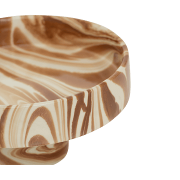 Moon decorative bowl Ø26 cm - Brown-white - URBAN NATURE CULTURE