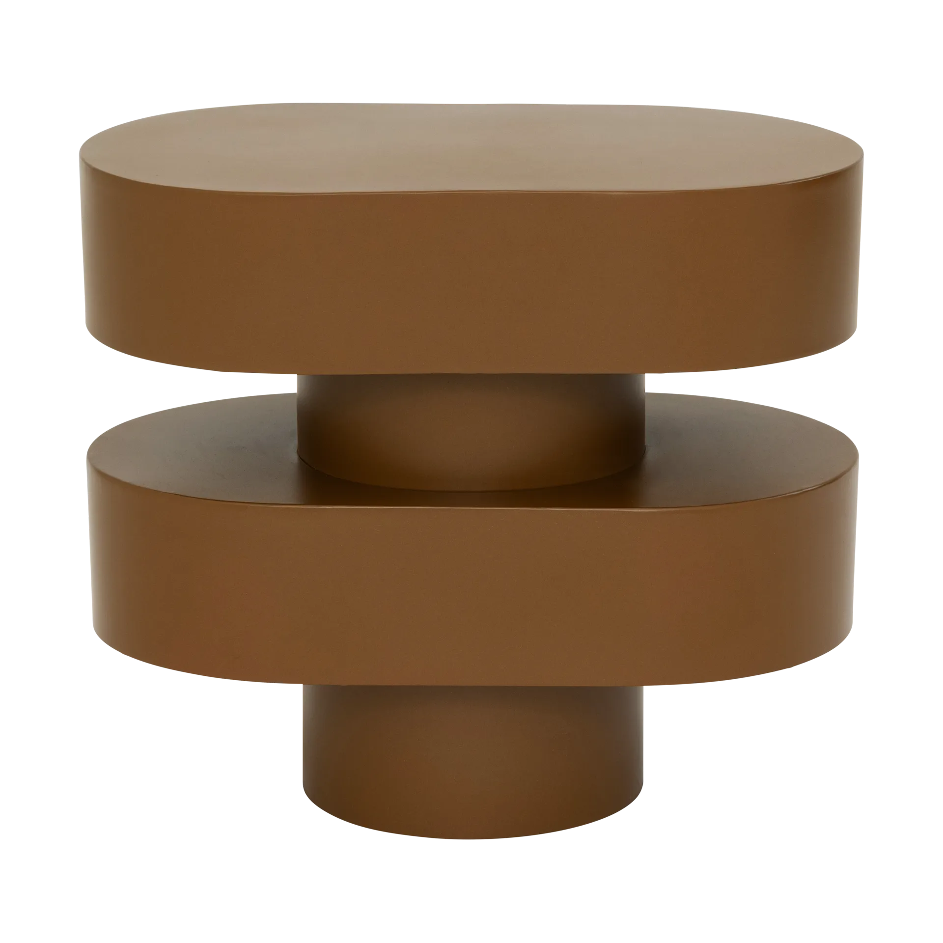 Oval side table 34 cm, Golden brown URBAN NATURE CULTURE