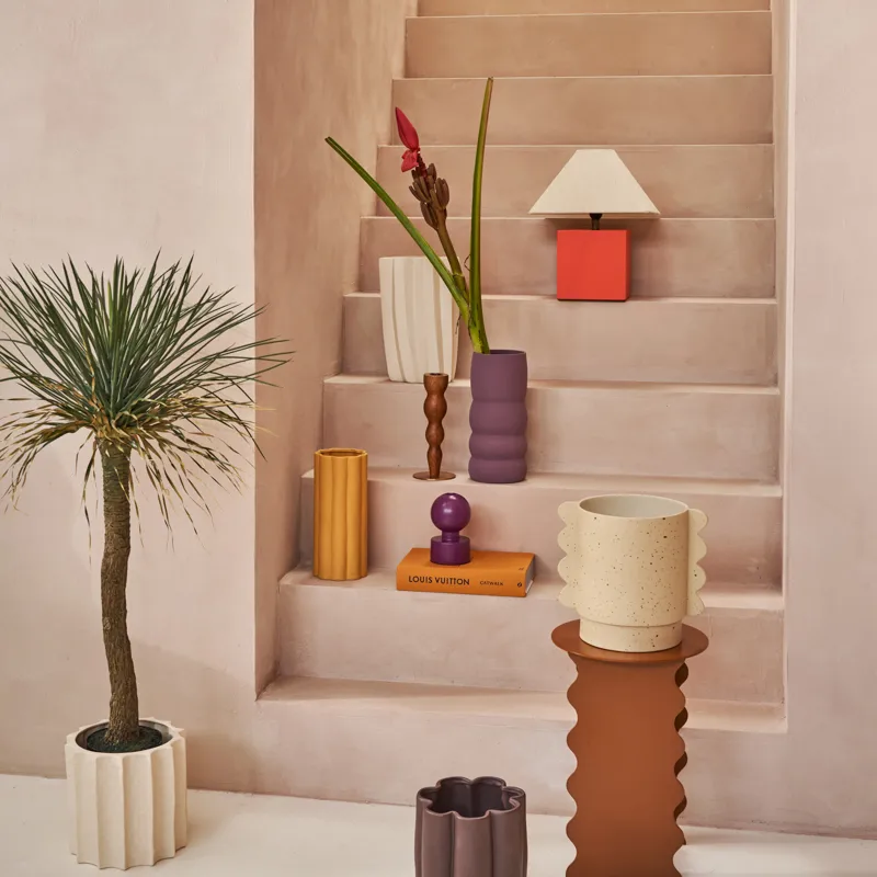 Saldo A candlestick 15 cm, Purple URBAN NATURE CULTURE