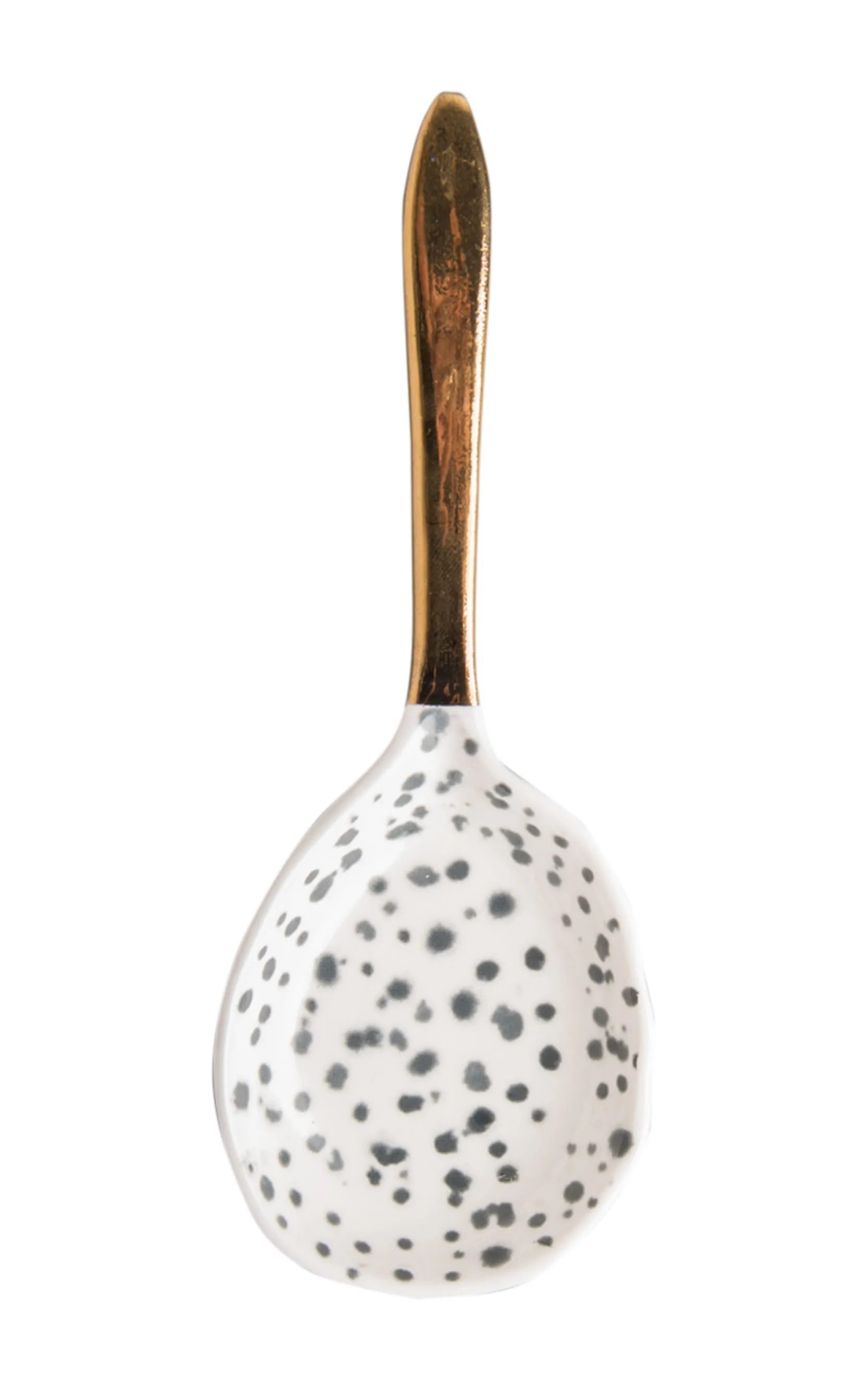 Spoon kuba serving dish 16 cm, Black-white-gold URBAN NATURE CULTURE