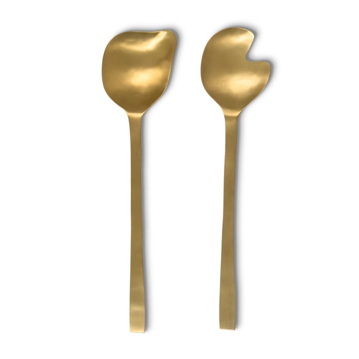 UNC salad cutlery 2 pieces - brass - URBAN NATURE CULTURE