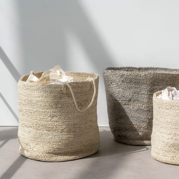 UNC storage basket with handle Ø40 cm - Blond - URBAN NATURE CULTURE