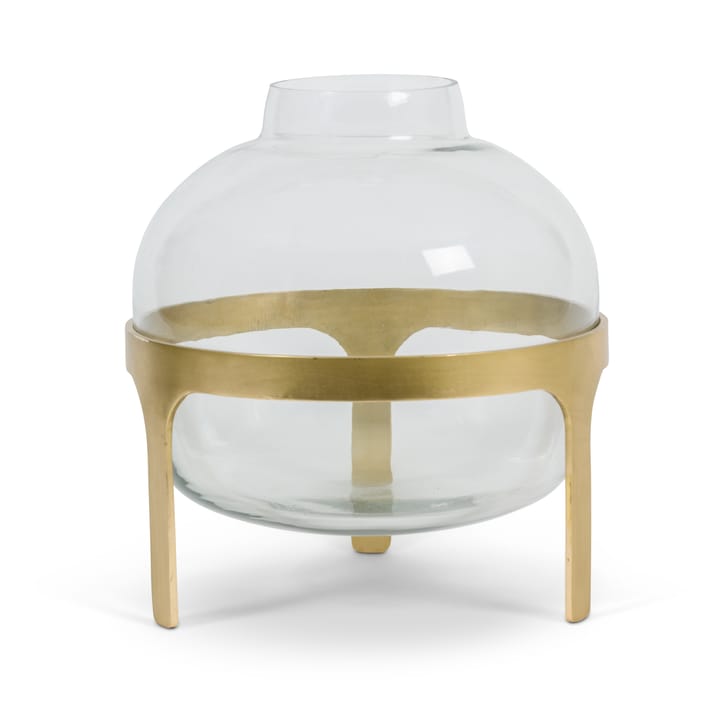 UNC vase on base 24.5 cm - gold-clear - URBAN NATURE CULTURE