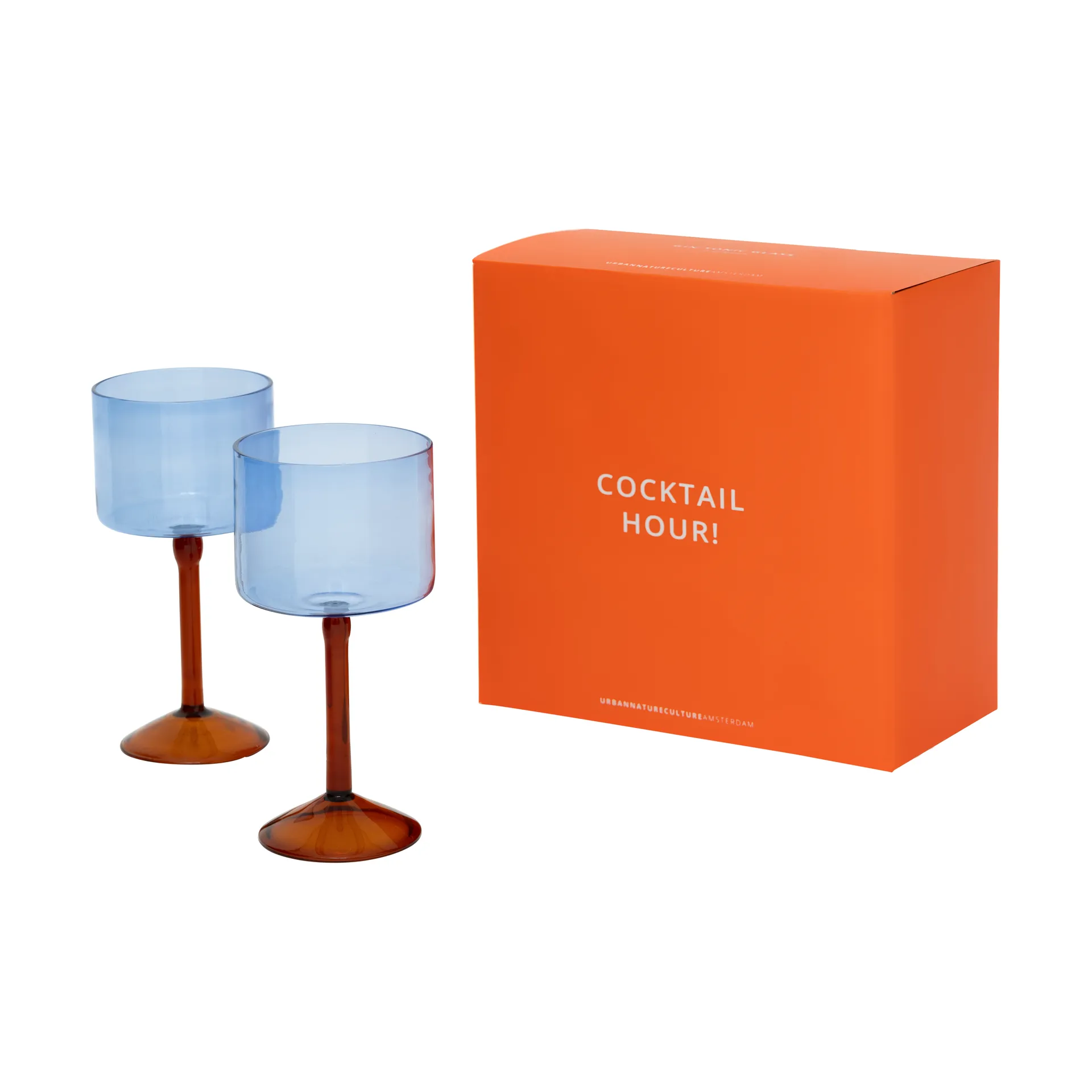 Urban Nature Culture gift set gin-tonic glasses 2-pack, Blue URBAN NATURE CULTURE