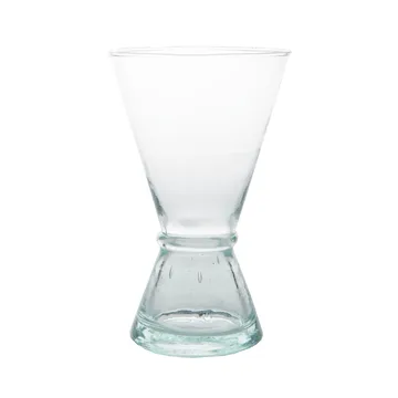 Wine glass recycled glass medium - Clear-green - URBAN NATURE CULTURE