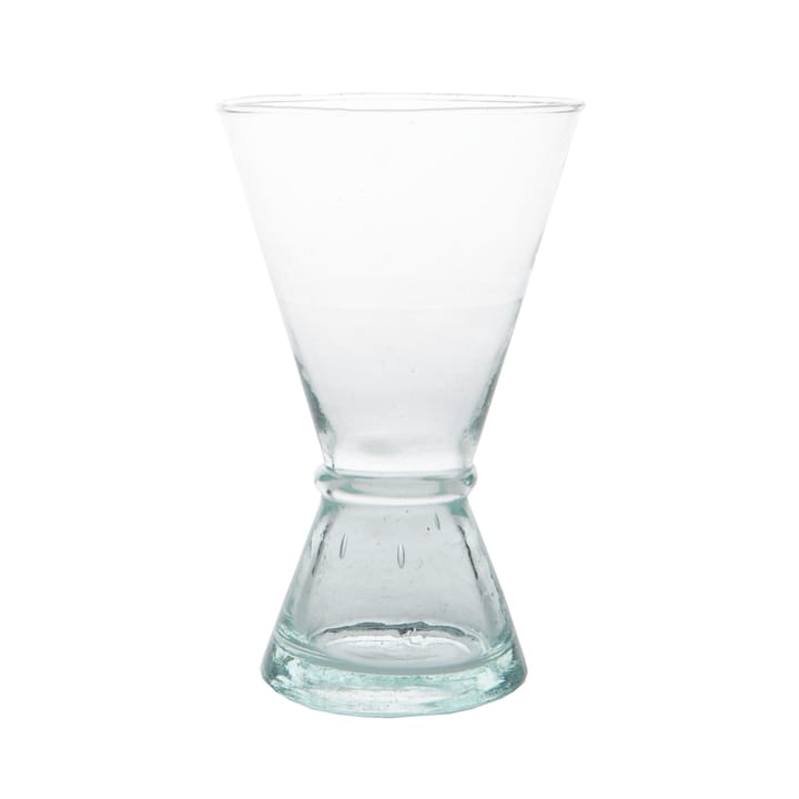 Wine glass recycled glass medium, Clear-green URBAN NATURE CULTURE