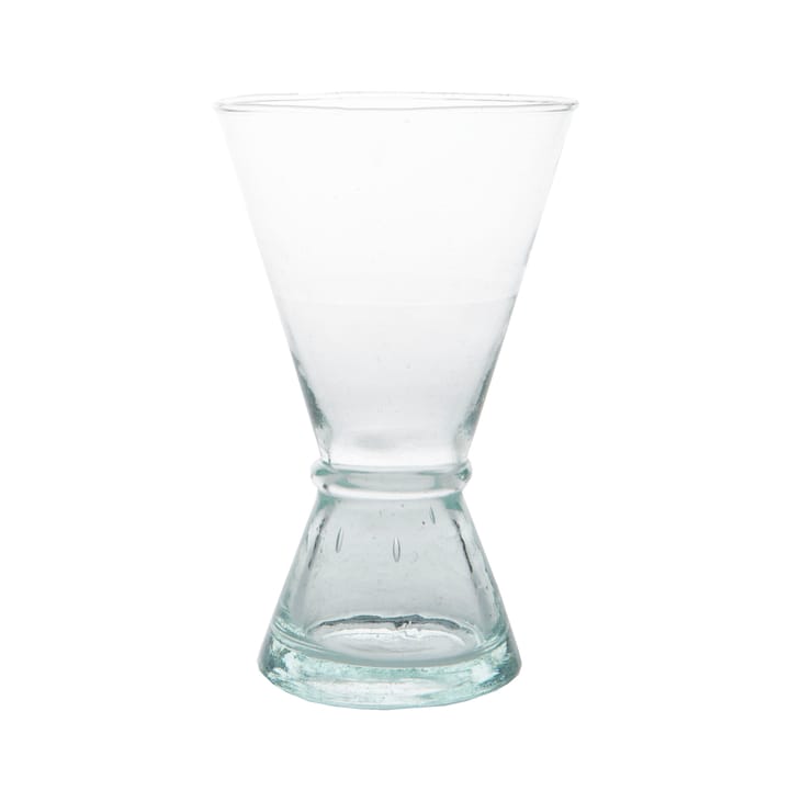 Wine glass recycled glass medium - Clear-green - URBAN NATURE CULTURE