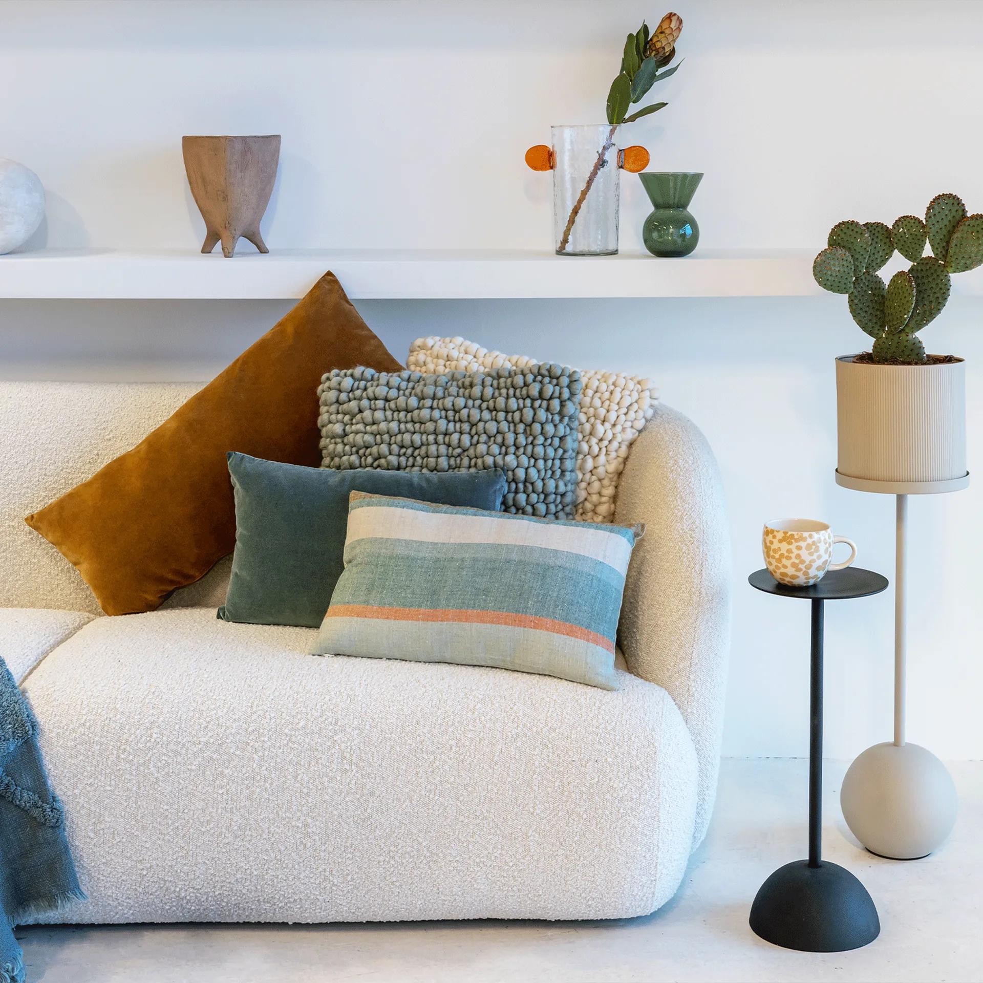 Wool 3D cushion 45x45 cm, Lilypad URBAN NATURE CULTURE