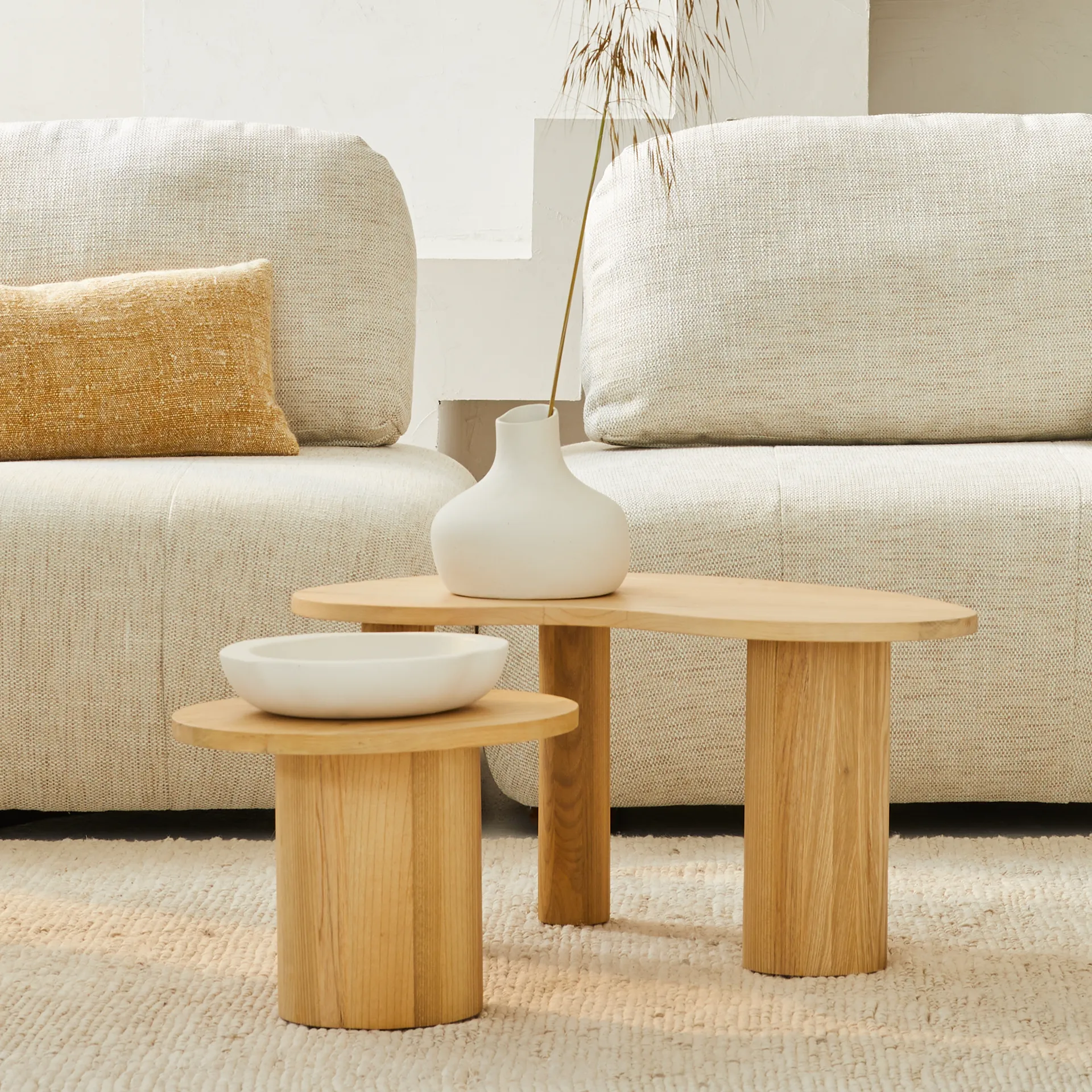 Yuki B coffee table 78x44x37 cm, Natural URBAN NATURE CULTURE