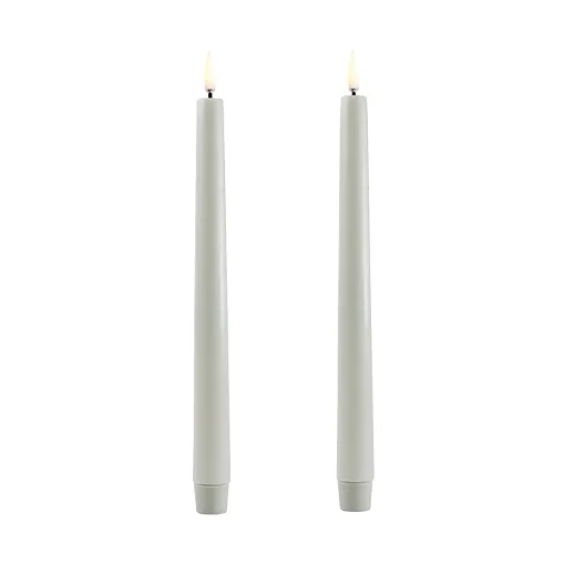 Taper LED candles 2-pack Ø2,3x25 cm, Green Uyuni Lighting