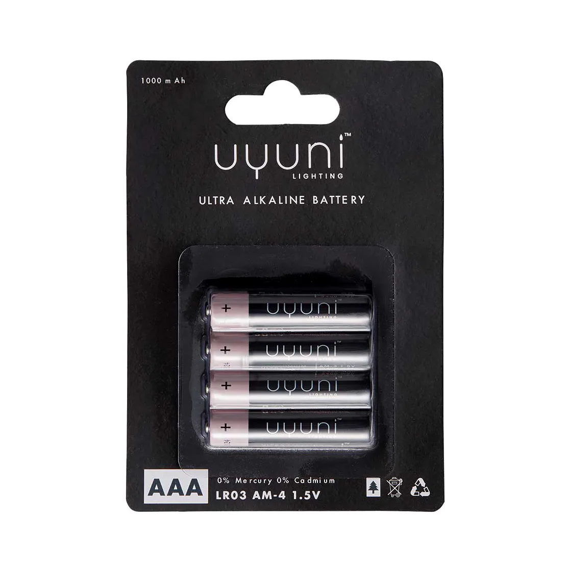 Uyuni Lighting Uyuni Battery 4-pack AAA | Scandinavian Design | Other lighting accessories | Black