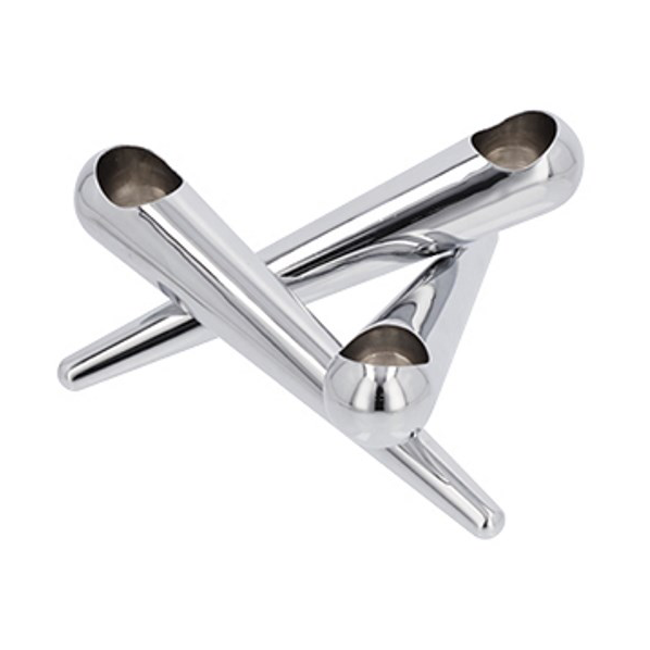 Uyuni Lighting Uyuni Bonfire candle sticks 3 arms Chrome