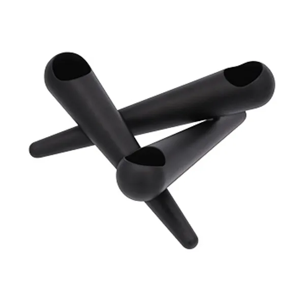 Uyuni Bonfire candle sticks 3 arms, Matte black Uyuni Lighting