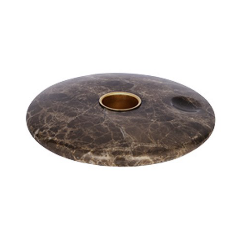 Uyuni Lighting Uyuni Chamber candle sticks Ø11.6 cm Brown marble