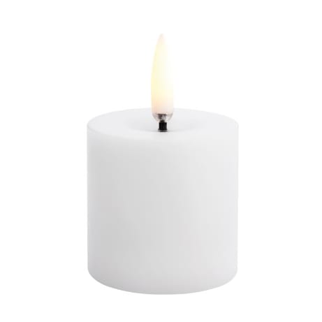 Uyuni LED Block Candle melted - White, Ø5x4.5 cm - Uyuni Lighting