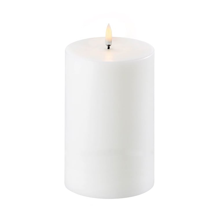Uyuni Lighting Uyuni LED Block candle white o10.1 cm 15.2 cm