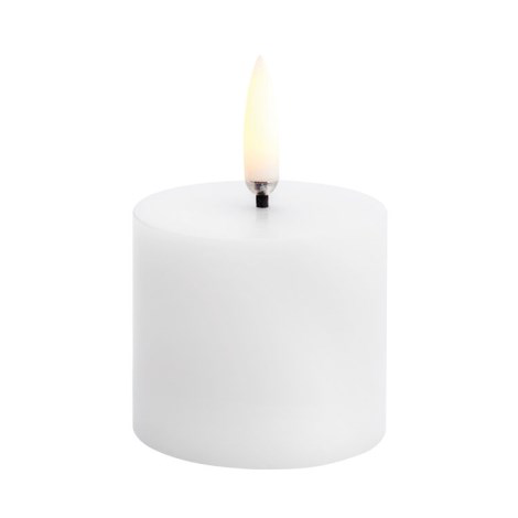 Uyuni Lighting Uyuni LED Block candle white o5 cm 4.5 cm