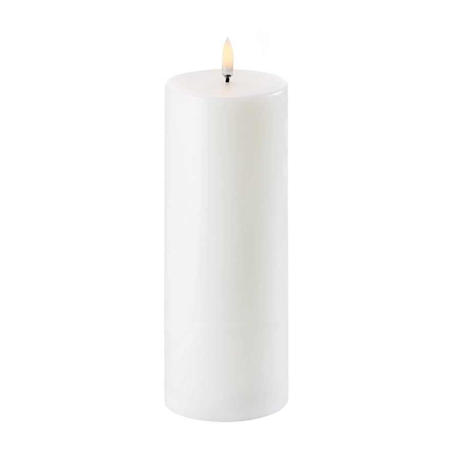 Uyuni Lighting Uyuni LED Block candle white o7.8 cm 20.3 cm