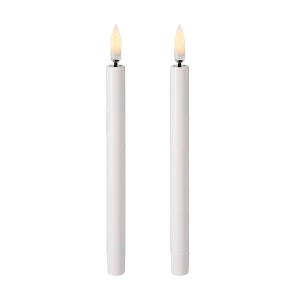 Uyuni LED Taper candle Mini white Ø1.3 cm 2-pack - 16.6 cm - Uyuni Lighting