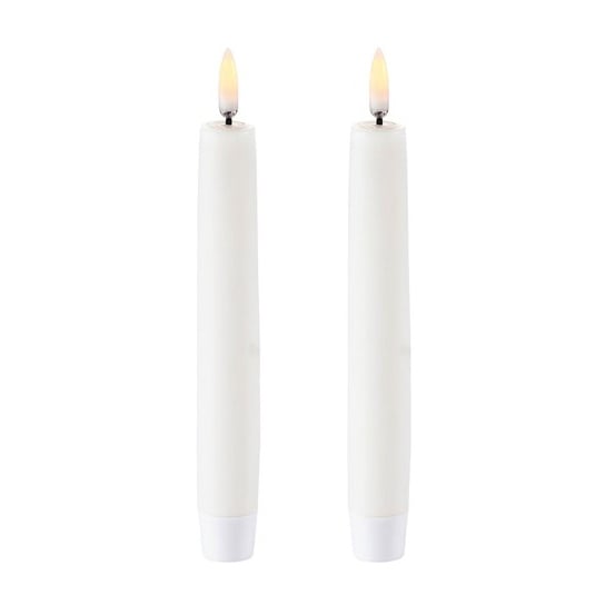 Uyuni Lighting Uyuni LED Taper candles white 2-pack 15,5 cm